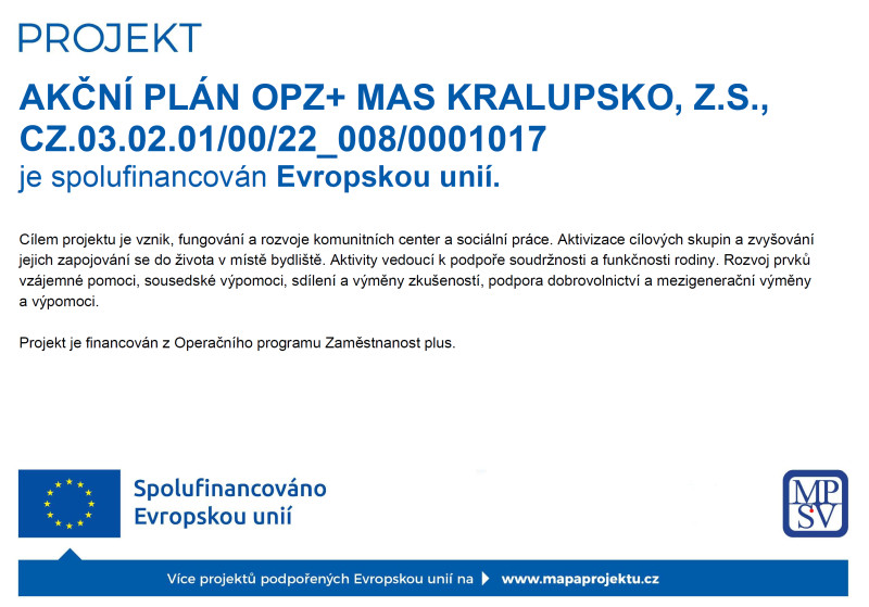 OPZ+ Akční plán MAS Kralupsko, z.s.