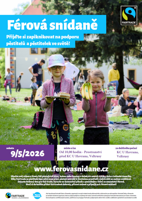 Férová snídaně - KC U Havrana, Veltrusy - 9.5.2026